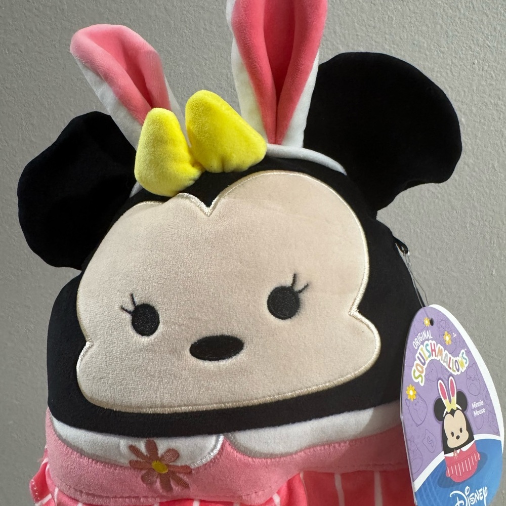 Disney Squishmallows Minnie Mouse Plush Toy - Black, Pink, Yellow